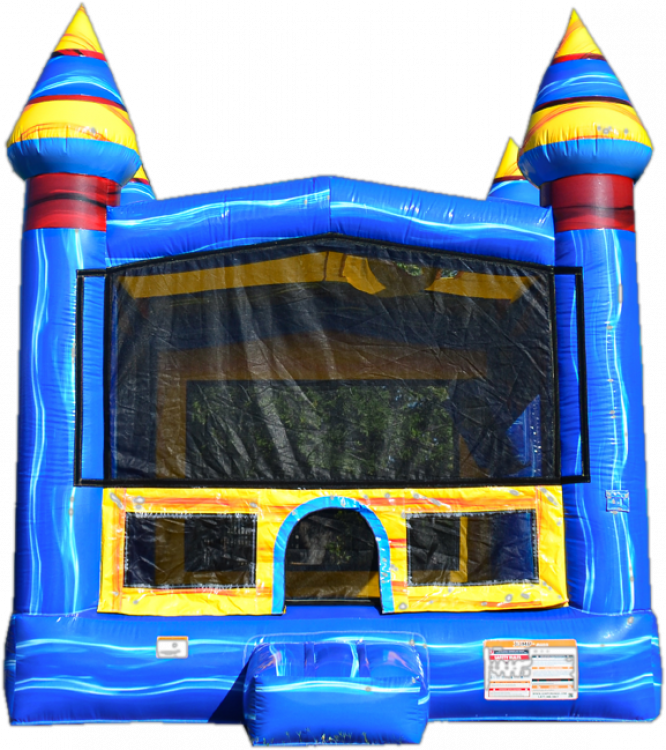 X-Series Castle Bounce House Blue (13x13)