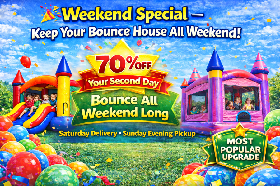 Weekend bounce house special celebration Home